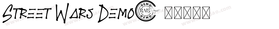 Street Wars Demo字体转换